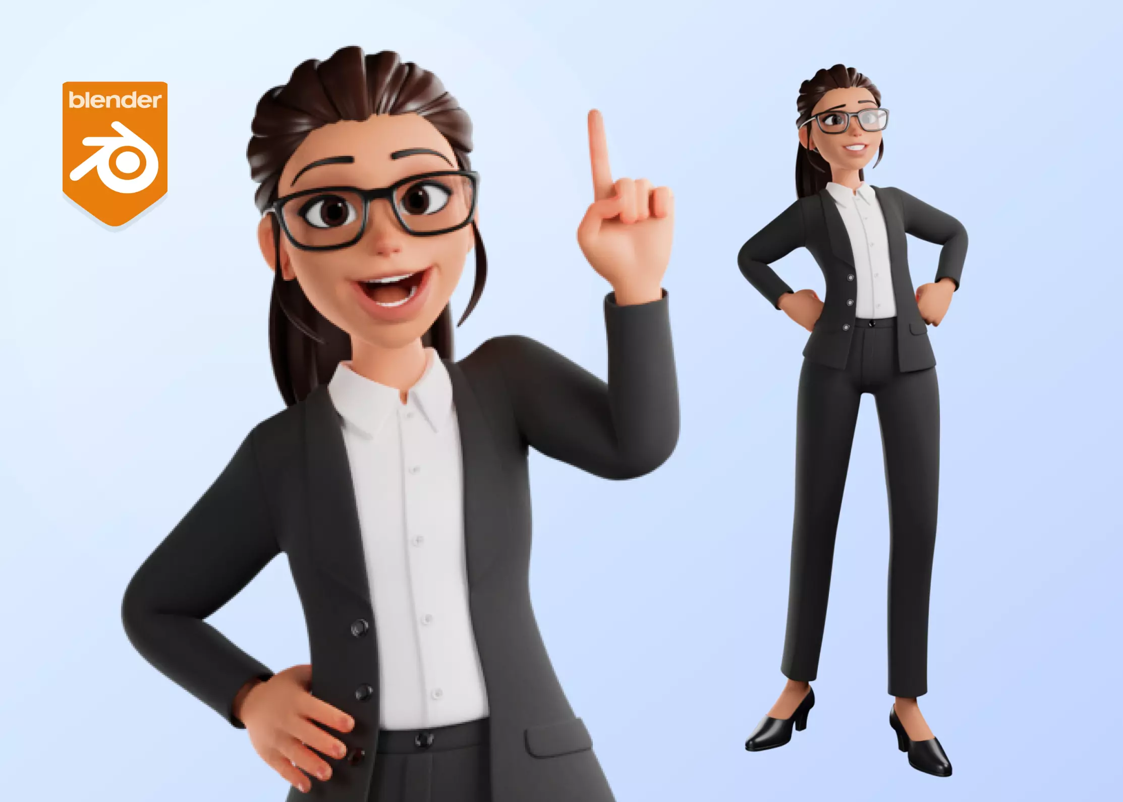 Secretary Business Woman Character